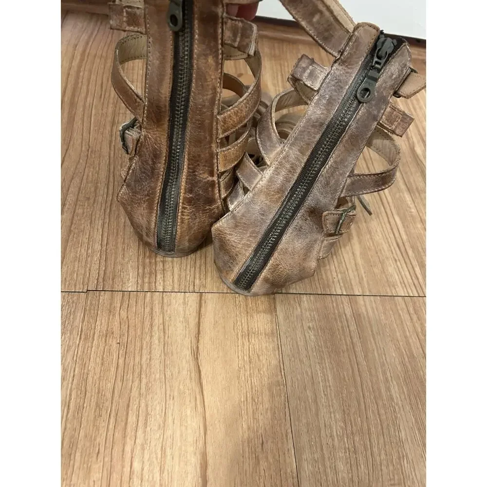 Bed Stu Tall Gladiator Sandals 7.5 Made In Mexico